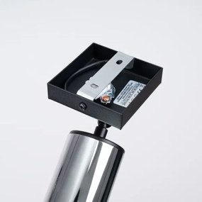 Sollux SL.1366 - Nástenné bodové svietidlo WINX 1xGU10/10W/230V čierna/chróm