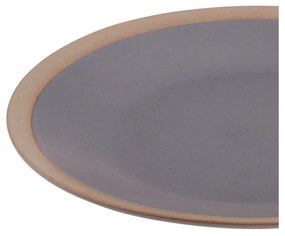 Kameninový dezertný tanier Clay, (fi) 18 cm, hnedý