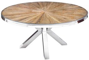 Okrúhly jedálenský stôl Shark 120 cm teak