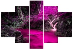 Obraz - Ružový les (150x105 cm)