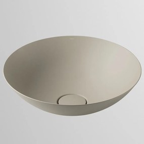 ALAPE SB.Terra450 okrúhla umývadlová misa bez otvoru, bez prepadu, priemer 450 mm, silk matná, s povrchom ProShield, 3902000082