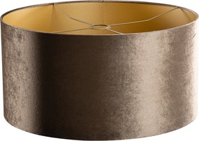 Zamatový tienidlo hnedé so zlatým vnútorným 50/50/25