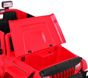Elektrické autíčko Mighty Jeep 4x4 Ramiz 1668 - červené