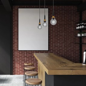 Toolight Toolight, nástenné svietidlo 1xE27, APP1124-1CP, čierna matná-zlatá, OSW-14000