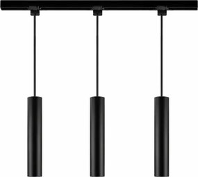 Philips-LED stmievateľný luster na lanku v lištovom systéme EASYLINK 3xGU10/6,2W/230V 1m čierna