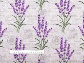 Biante Dekoračný štvorcový obrus PML-033 Provence levandule 40x40 cm