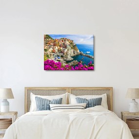 Obraz - Talianska dedinka Manarola (70x50 cm)