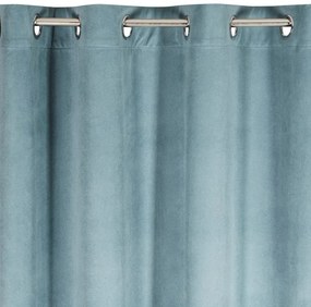 Luxusný zatemňovací záves do spálne tyrkysovej farby 140 x 250 cm