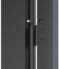 Kovové vchodové dvere S68 Clear 90 Ľ antracit