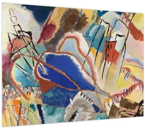 Sklenený obraz - Vasily Kandinsky, Improvisation No. 30 (Cannons), reprodukcia (70x50 cm)