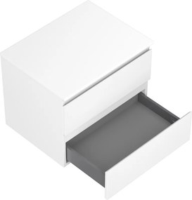 Mexen Orio, kúpeľňová skrinka 60 cm s hornou časťou, 2 zásuvky, biela matná, 91A10-06047-2-BFFC01