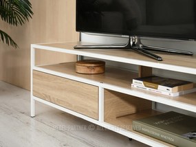 TV stolík/skrinka Soren Rtv (sonoma + biela). Akcia -19%. Vlastná spoľahlivá doprava až k Vám domov. 1111730