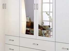 Šatníková skriňa Gamma, biela