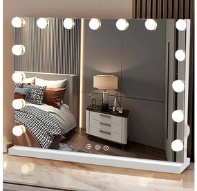 Brilagi - LED stmievateľné make-up zrkadlo HOLLYWOOD LED/15W/230V 3000/4000/6500