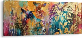 Obraz - Abstraktná maľba prírody (120x50 cm)