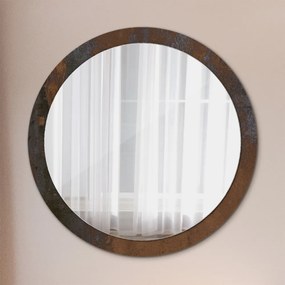 Okrúhle ozdobné zrkadlo Kovový rustikálny fi 100 cm