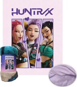 Detská coral fleece deka KPop Demon Hunters - HUNTR/X - motív Portraits - 130x160 cm