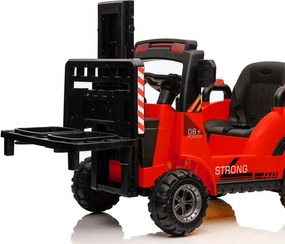 LEAN CARS Akumulátorový vysokozdvižný vozík WH101 červený