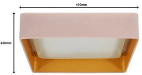 Brilagi - LED Stmievateľné svietidlo VELVET SQUARE LED/24W/230V + DO ružová