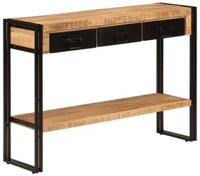 Konzolový stolík 110x30x76 cm masívne mangové drevo 348159
