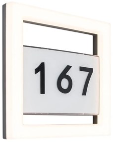 LED Domové číslo ALICE LED/13W/230V IP44 3000K antracit