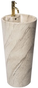 Rea Blanka voľne-stojace umývadlo, 84 x 40 cm, Natural imitácia kameňa, REA-U4664