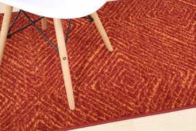 Alfa Carpets, Kusový koberec Ethno terra, 80x150, oranžová, obývacia izba