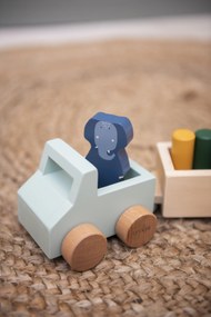 Trixie Drevené autíčko s prívesom