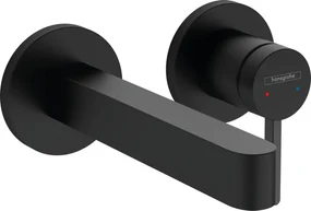 Hansgrohe Finoris, umývadlová batéria pod omietku 180, 2-otvorová inštalácia, EcoSmart, čierna matná, HAN-76051670