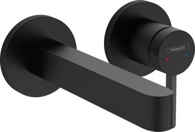Hansgrohe Finoris, umývadlová batéria pod omietku 180, 2-otvorová inštalácia, EcoSmart, čierna matná, HAN-76051670