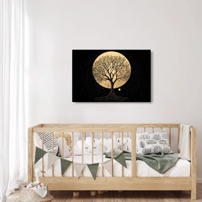 Obraz – Strom v zlatom splne I. (90x60 cm)