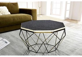 Konferenčný stôl Diamond 45215 Ø70cm Mosadz  - Komfort-nábytok
