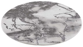 Dekorstudio Moderný okrúhly koberec CHIC 501 - sivý Priemer koberca: 160cm