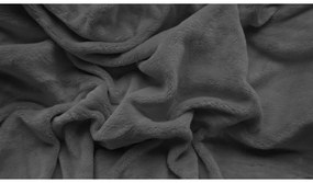 Flanelové obliečky VIANOČNÝ JELEŇ A TETROV biele + plachta mikroplyš SOFT 90x200 cm tmavosivá