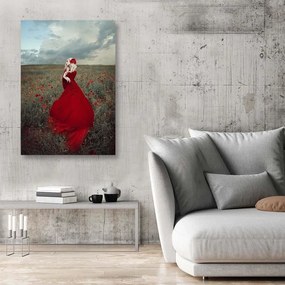 Gario Obraz na plátne Gotická dáma v červených šatách - Maryna Khomenko Rozmery: 40 x 60 cm