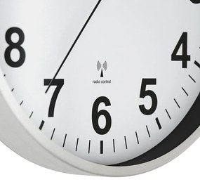 Kovové hodiny strieborné PRIM Radio Control ∅ 303 × 45 mm