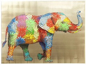 Flower Elefant obraz viacfarebný