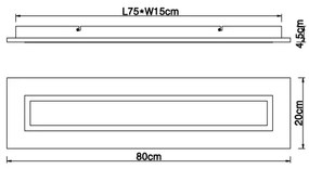 Globo 67292D - LED Stropné svietidlo LEA LED/24W/230V