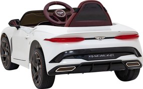 Ramiz Bentley Bacalar autíčko na batérie pre deti Biele + Diaľkové ovládanie + EVA + Pomalý štart + LED Audio