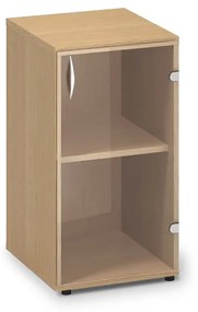 Nízka sklenená skriňa ProOffice 40 x 45,8 x 73,5 cm, ľavá, buk