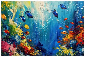 Obraz - Maľba podmorského sveta (90x60 cm)