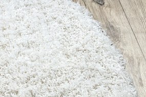 styldomova Biely shaggy koberec supreme 51201060 kruh