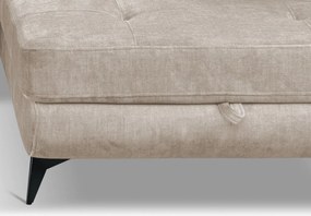 Rohová sedacia súprava Sergio, béžová látka, pravý roh