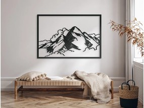 drevko Obraz Vrch v oblakoch Rozmer obrazu: 44,5 x 65 cm, Farba dekorácie: Čierna