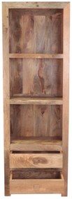 furniture-nabytek.cz - Knižnica masív z dreva mango 60x180x35