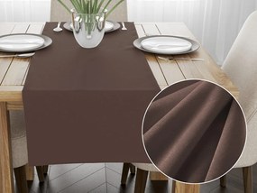 Biante Zamatový behúň na stôl SV-008 Svetlo hnedý 35x160 cm