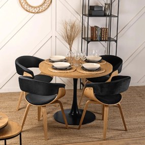 PROXIMA.store - Jedálenská stolička GARY Aura FARBA: čierna