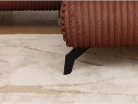 Menčestrová rohová pohovka v terakotovej farbe (pravý roh/do L) Marbeya – Ropez