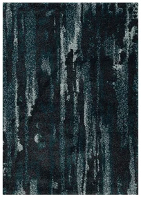 Koberec Softness near black/peacock blue 120x170cm