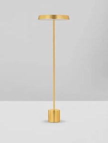 LED zlato-čierna stojaca lampa Vetro